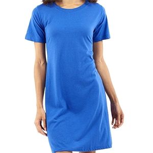 LuLaRoe Knee-Length Mid-Length Sleeves Cobalt Blue T-Shirt Dress XL (12-16)